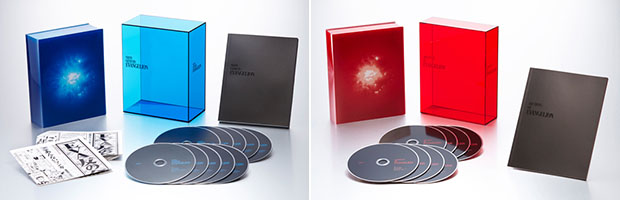 Blu-ray box e DVD box di "Neon Genesis Evangelion".