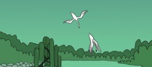 Il lago dei cigni, Kleiner Flug