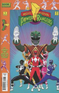 Copertina di un volumetto di "Mighty Morphin Power Rangers".
