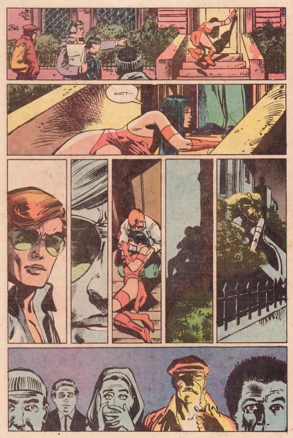 Tavola di "Daredevil" di Frank Miller.