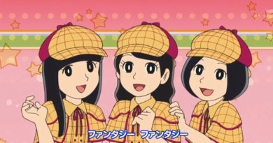 Fotogramma dalla sigla finale dell'anime "Doraemon" nel 2013 in cui le Perfume interpretano "Mirai no museum".