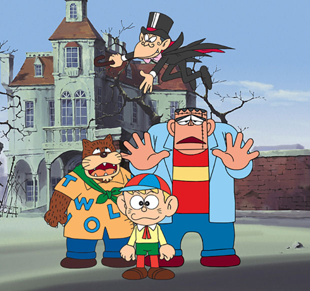 Cast della serie animata "Carletto il principe dei mostri".