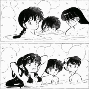 Illustrazione di "Ranma 1/2" di Rumiko Takahashi.