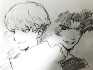 Fanart di "Devilman Crybaby" di Masaaki Yuasa disegnata da Yoshiyuki Sadamoto.