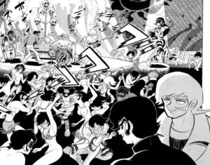 Pagina di "Devilman" di Go Nagai.