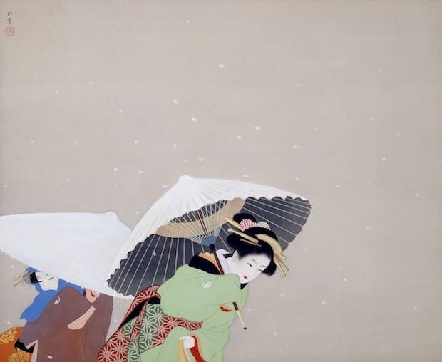 "Neve a fiocchi grossi come peonie" di Shouen Uemura.