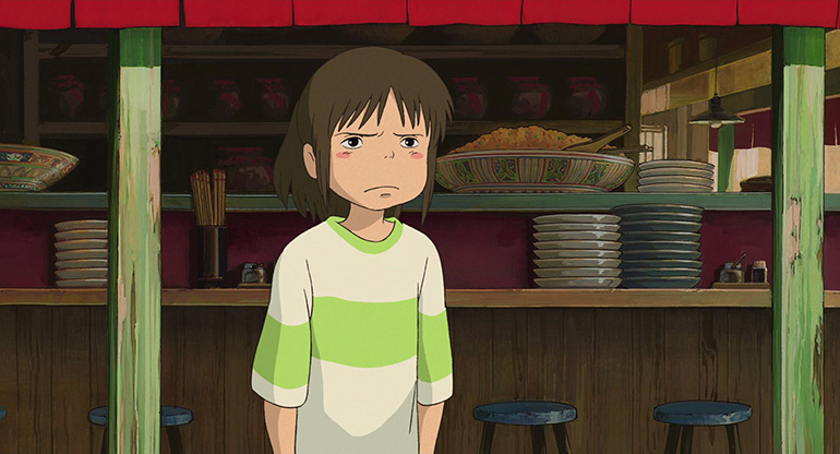 Fotogramma dal film "La città incantata" di Hayao Miyazaki.