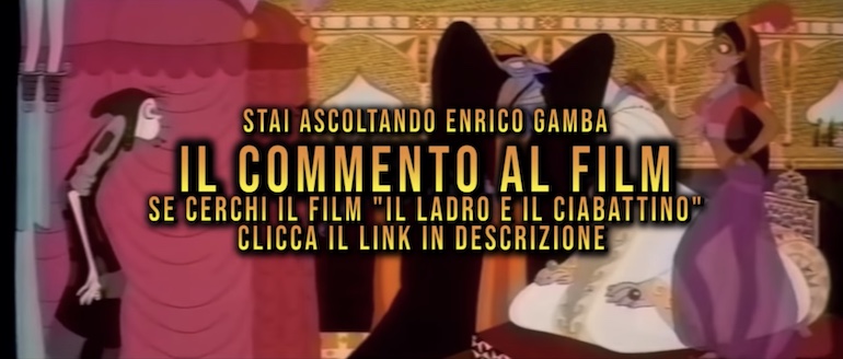 Fotogramma tratto dall'audiocommento di Enrico Gamba a "Il ladro e il ciabattino".