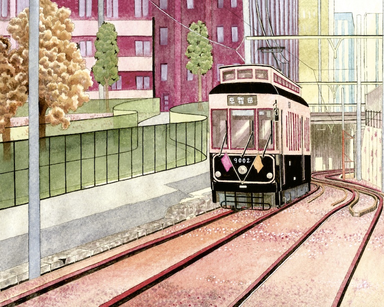 Illustrazione di Igort per "Tokyo tutto l'anno" di Laura Imai Messina.