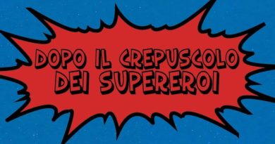 Dettaglio della copertina di "Dopo il crepuscolo dei supereroi" di Luigi Siviero.
