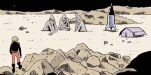Vignetta da "Nuno salva la Luna" di Marino Neri.