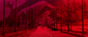 Fotogramma da "Evangelion: 3.0+1.0 Thrice Upon a Time" di Hideaki Anno.