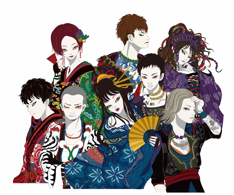 Immagine promozionale del gruppo musicale giapponese WagakkiBand.
