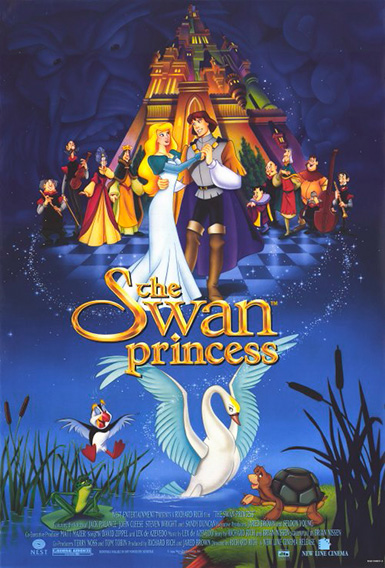 Poster del film "The Swan Princess" di Richard Rich.