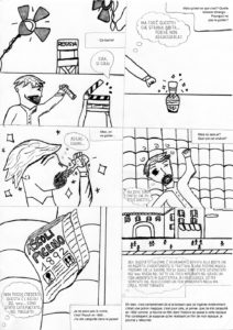 Tavola dal volume "Le sette avventure illustrate franco-italiane / Les sept aventures illustrées franco-italiennes".