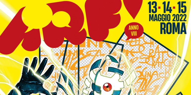 Dettaglio della locandina del festival ARF! 2022 illustrata da Carmine Di Giandomenico.