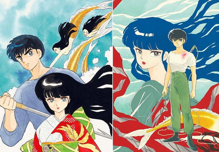 Illustrazioni da "Mermaid Saga" di Rumiko Takahashi.