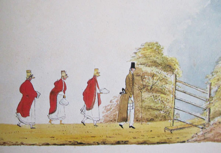 Illustrazione "Mrs. Hurst Dancing & Other Scenes from Regency Life 1812-1823" di Diana Sperling.