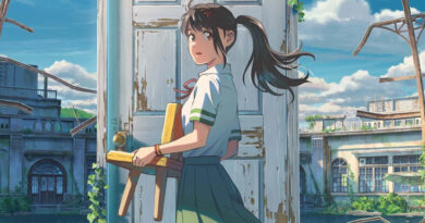 Immagine promozionale da "Suzume no tojimari" di Makoto Shinkai.