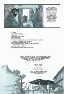 Tavola dal fumetto "In Persia, la primavera di Corto Maltese" di Golsa Adabdar, Shana Rose Jones, Kivarash Nasiri e Golab Sadeghi.