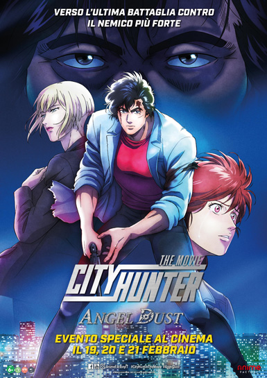 Locandina italiana del film "City Hunter – The Movie: Angel Dust" di Kenji Kodama.