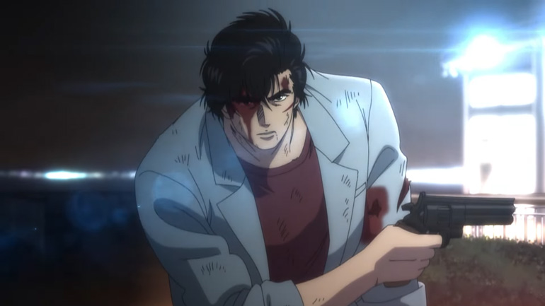 Fotogramma dal film "City Hunter – The Movie: Angel Dust" di Kenji Kodama.