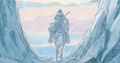 Dettaglio da una tavola de "Il viaggio di Shuna" di Hayao Miyazaki.