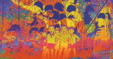 Dettaglio dalla copertina giapponese del volume 3 di "Aula alla deriva" di Kazuo Umezz.