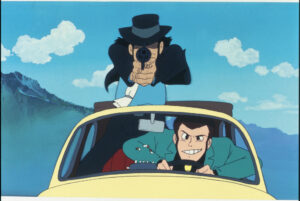 Scannerizzazione di un rodovetro dal film "Lupin III – Il castello di Cagliostro" di Hayao Miyazaki.