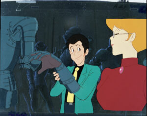 Scannerizzazione di un rodovetro dal film "Lupin III – Il castello di Cagliostro" di Hayao Miyazaki.