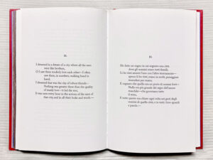Foto di due pagine del libro "La quercia" di Walt Whitman e Brian Selznick.